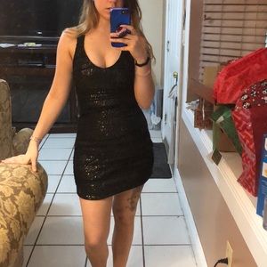 Shimmery black dress